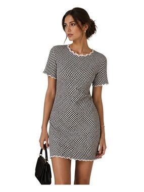 Louis Vuitton Mini Check Dress Size Small Authenticated COA Included